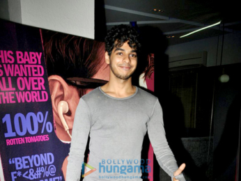 Jhanvi Kapoor and Ishaan snapped at the special screening of 'Baby Driver'