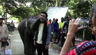 Ranbir Kapoor Plays With A CUTE Elephant In This Jagga Jasoos Video