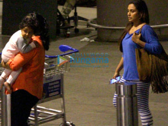 Rani Mukherji & Adira return from their holidays in Dubai