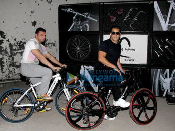 Salman Khan and Sohail Khan launch Being Human e-cycle in Mumbai