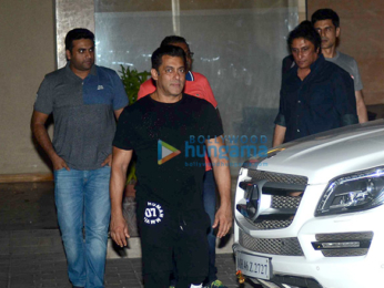 Salman Khan and family celebrate the Being Human cycle launch at Arpita's house