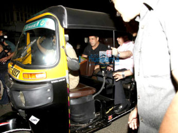 Salman Khan snapped taking a rickshaw ride after seeing off Katrina Kaif