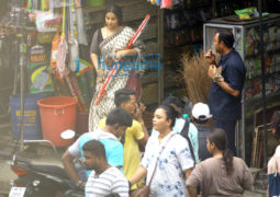 On The Sets Of The Movie Tumhari Sulu