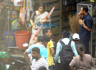 On The Sets Of The Movie Tumhari Sulu