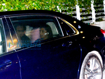 Aditya Chopra, Rani Mukherjee and Pamela Chopra snapped post a family dinner in Bandra