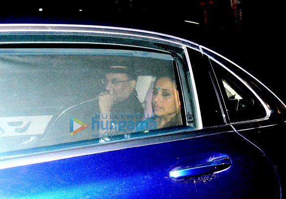 Aditya Chopra, Rani Mukerji and Pamela Chopra snapped post a family dinner in Bandra Aditya Chopra, Rani Mukerji and Pamela Chopra snapped post a family dinner in Bandra