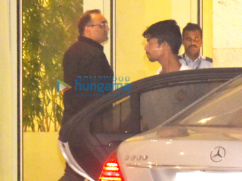 Aditya Chopra, Rani Mukherjee and Pamela Chopra snapped post a family dinner in Bandra