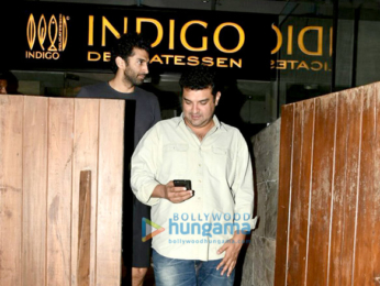 Aditya Roy Kapur and Sidharth Roy Kapoor snapped at Indigo
