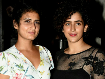 Dangal girls Fatima Sana Shaikh and Sanya Malhotra snapped post dinner in Bandra
