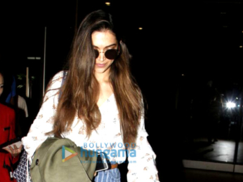 Deepika Padukone arrives from Bangalore