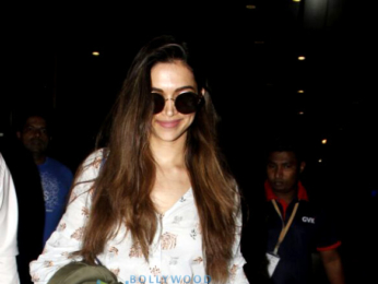 Deepika Padukone arrives from Bangalore