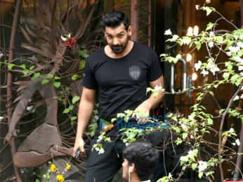 John Abraham snapped post salon session in Bandra