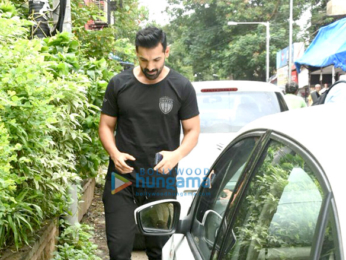 John Abraham snapped post salon session in Bandra