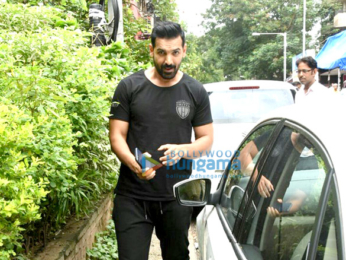 John Abraham snapped post salon session in Bandra