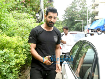John Abraham snapped post salon session in Bandra