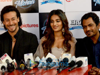 Tiger Shroff, Nidhhi Agerwal and Nawazuddin Siddiqui at the press conference of 'Main Hoon Michael'