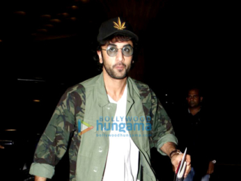 Ranbir Kapoor and Katrina Kaif depart for their film 'Jagga Jasoos' promotions in Abu Dhabi