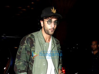 Ranbir Kapoor and Katrina Kaif depart for their film 'Jagga Jasoos' promotions in Abu Dhabi