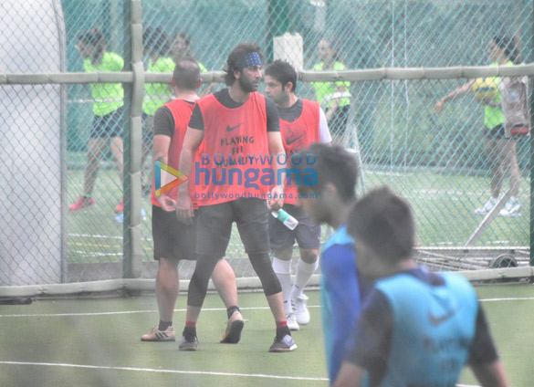 Ranbir Kapoor snapped at football practice Ranbir Kapoor snapped at football practice