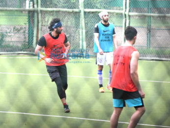 Ranbir Kapoor snapped at football practice