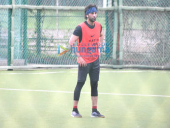 Ranbir Kapoor snapped at football practice