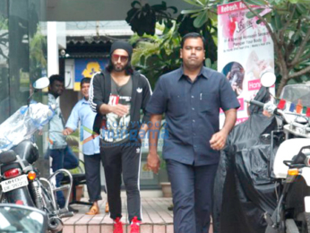 Ranveer Singh snapped post gym