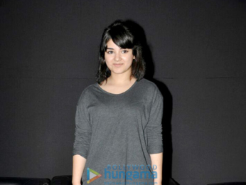 Aamir Khan, Kiran Rao & Zaira Wasim at the first look launch of 'Secret Superstar'