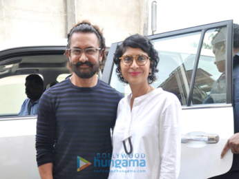 Aamir Khan, Kiran Rao & Zaira Wasim at the first look launch of 'Secret Superstar'