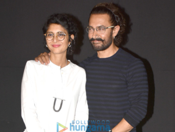 Aamir Khan, Kiran Rao & Zaira Wasim at the first look launch of 'Secret Superstar'