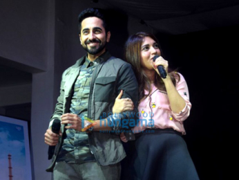 Ayushmann Khurrana and Bhumi Pednekar promote 'Shubh Mangal Saavdhan' at Poddar college
