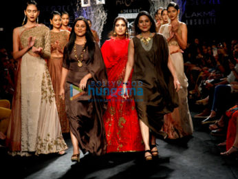 Bhumi Pednekar walks for Rucera at Lakme Fashion Week 2017