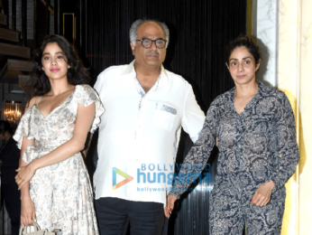 Boney Kapoor, Jahnvi Kapoor and Sonu Sood snapped attending Sridevi's birthday bash at Arth in Bandra