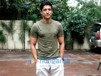 Farhan Akhtar shoots with Neha Dhupia for No Filter Neha
