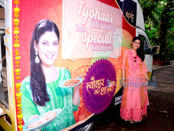 Sakshi Tanwar snapped promoting her upcoming show 'Tyohaar Ki Thali'