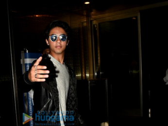 Shah Rukh Khan snapped dropping his son Aryan Khan at the airport as he departs for USA