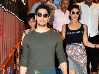Sidharth Malhotra and Jacqueline Fernandez snapped at A Gentleman promotions