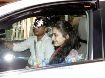 Sushant Singh Rajput and Sara Ali Khan snapped at Abhishek Kapoor's office