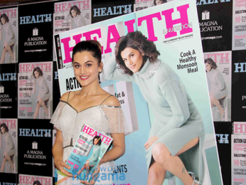 Taapsee Pannu unveils the latest issue of the magazine Health & Nutrition