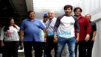 Varun Dhawan and family snapped post David Dhawan’s birthday lunch at Hakkasan