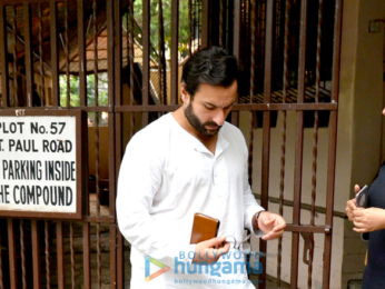 Saif Ali Khan snapped post a meeting in Bandra