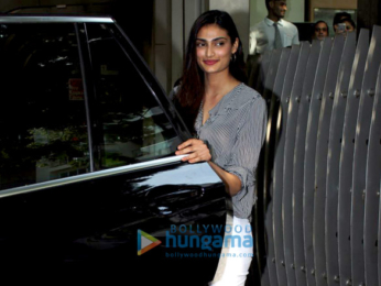 Athiya Shetty snapped at Ashutosh Gowariker's office