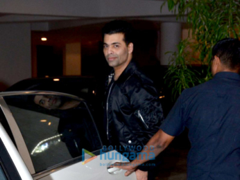 Karan Johar and Sidharth Malhotra snapped post dinner at Manish Malhotra's house