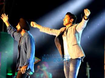 Gippy Grewal & Farhan Akhtar snapped promoting Lucknow Central in Chandigarh