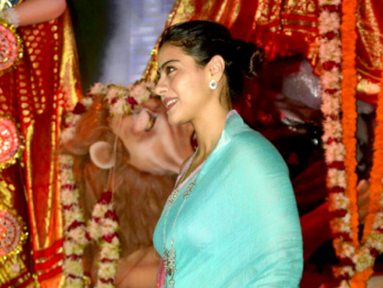 Kajol kick starts her Navratri by attending the Durga pooja pandal