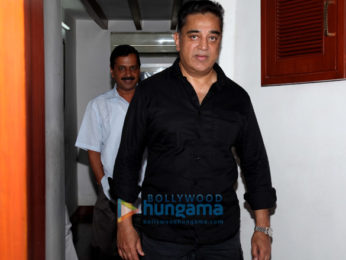 Kamal Haasan meets Delhi's CM Arvind Kejriwal