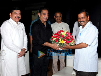 Kamal Haasan meets Delhi's CM Arvind Kejriwal