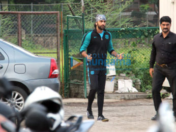 Ranbir Kapoor, Armaan Jain and others at football practice