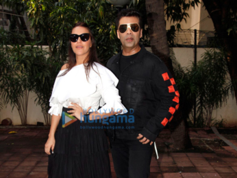 Karan Johar snapped shooting for Neha Dhupia's show #NoFilterNeha – Season 2