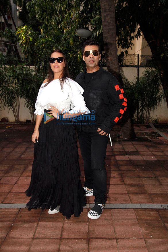 Karan Johar snapped shooting for Neha Dhupia’s show #NoFilterNeha – Season 2 Karan Johar snapped shooting for Neha Dhupia’s show #NoFilterNeha – Season 2