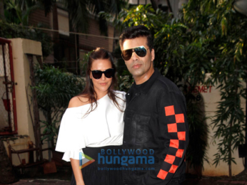 Karan Johar snapped shooting for Neha Dhupia's show #NoFilterNeha – Season 2